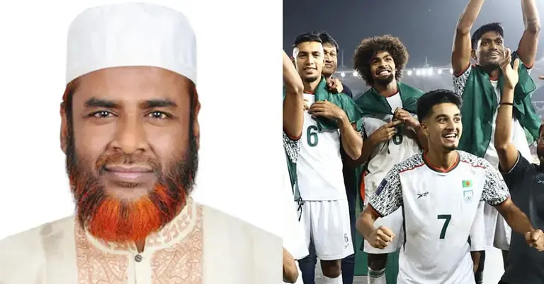 ফুটবল দলকে গোলাম পরওয়ারের অভিনন্দন